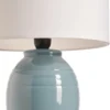 Lámpara de mesa Pauleen SEA RHYTHM, blanca/azul, altura 30 cm, cerámica