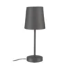 Lámpara de mesa Paulmann Stellan II, gris, altura 40 cm, tela