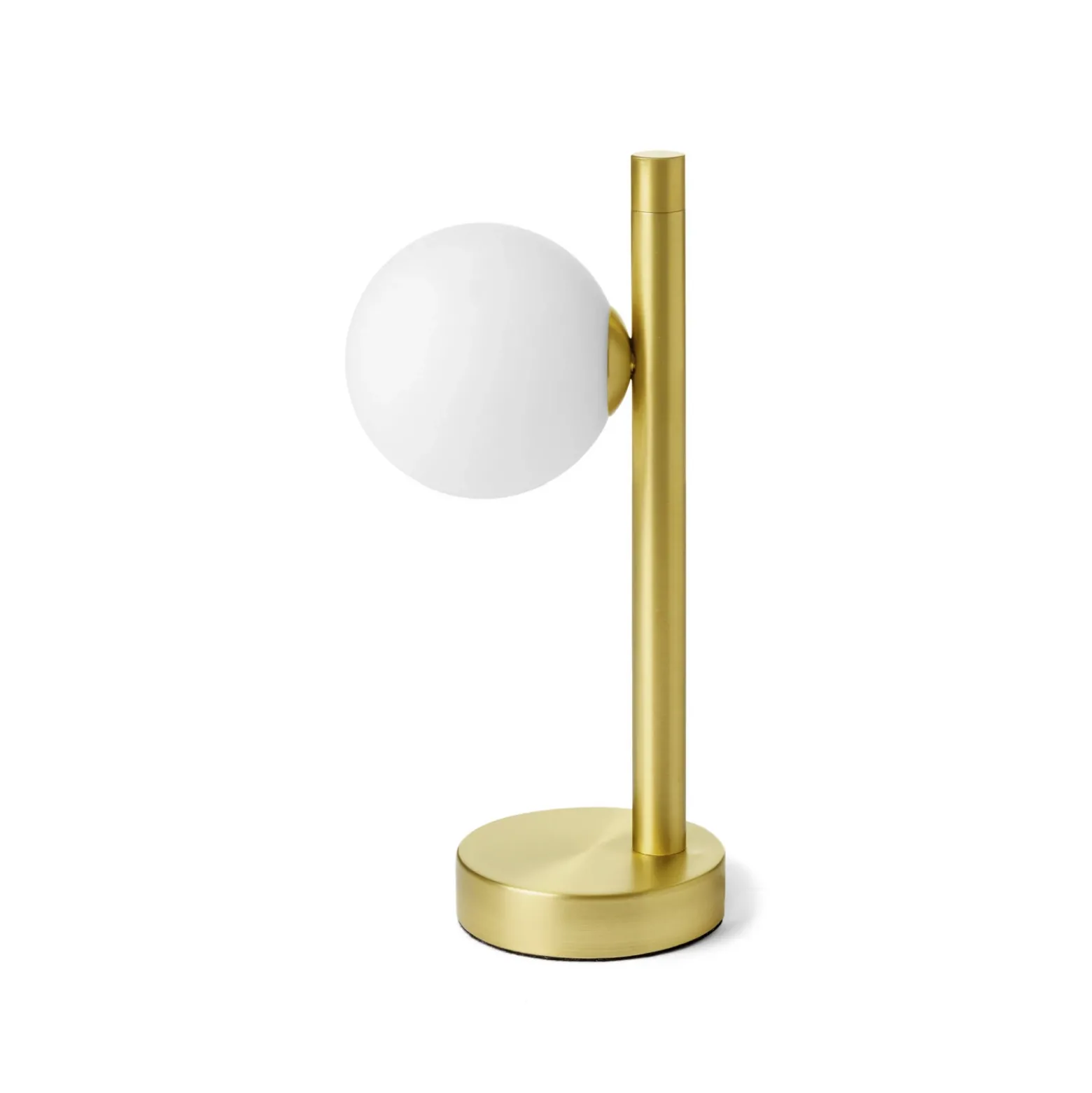 Lámpara de mesa Pomi, 1 luz, color dorado, cristal, altura 28 cm