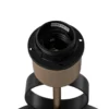 Lámpara de mesa Priam, negro/dorado, acero, altura 42 cm