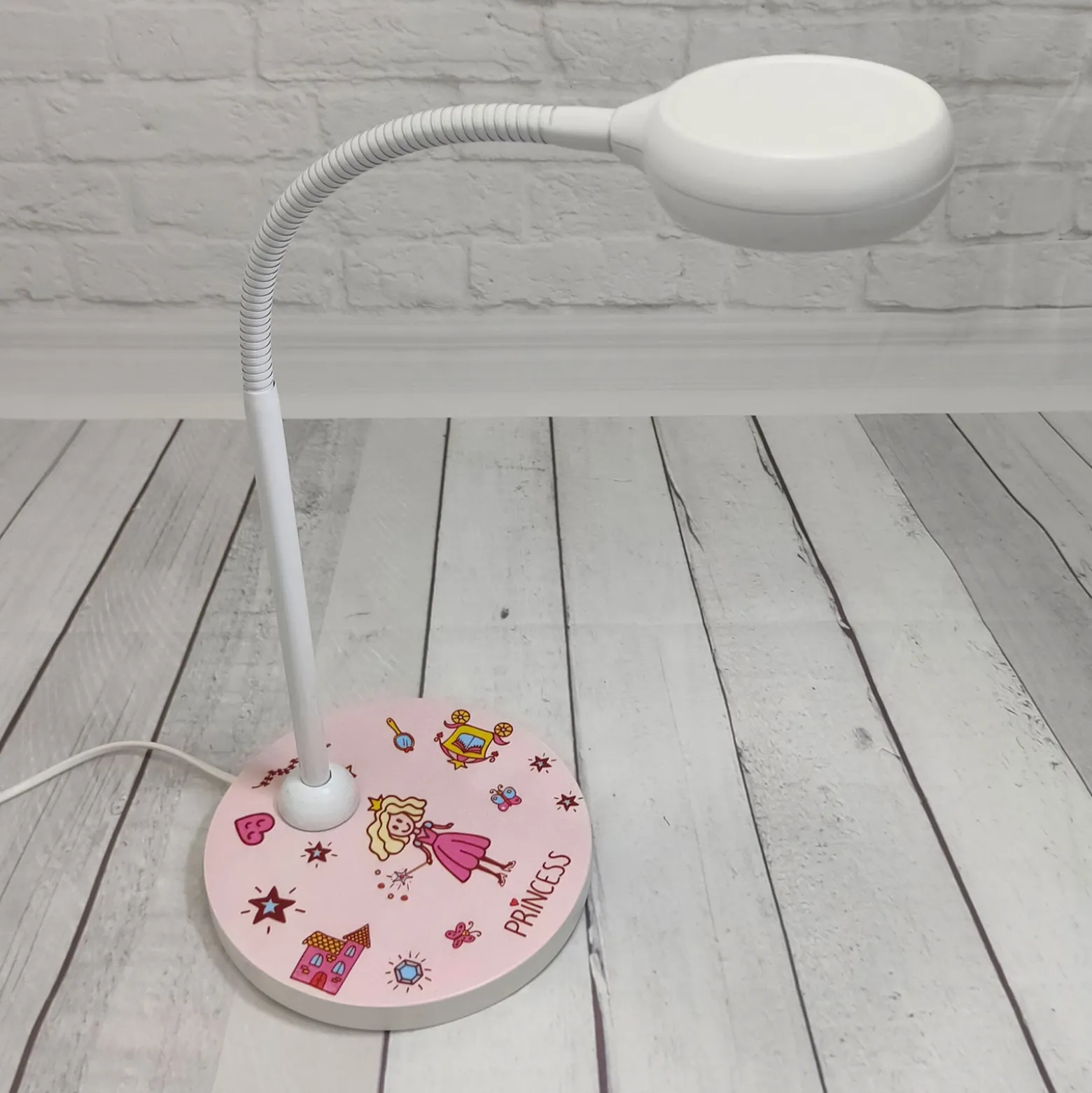 Lámpara de mesa Princesa con brazo flexible