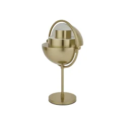Lámpara de mesa recargable Gubi Multi-Lite, latón/latón, 30 cm