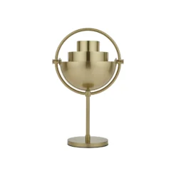 Lámpara de mesa recargable Gubi Multi-Lite, latón/latón, 30 cm