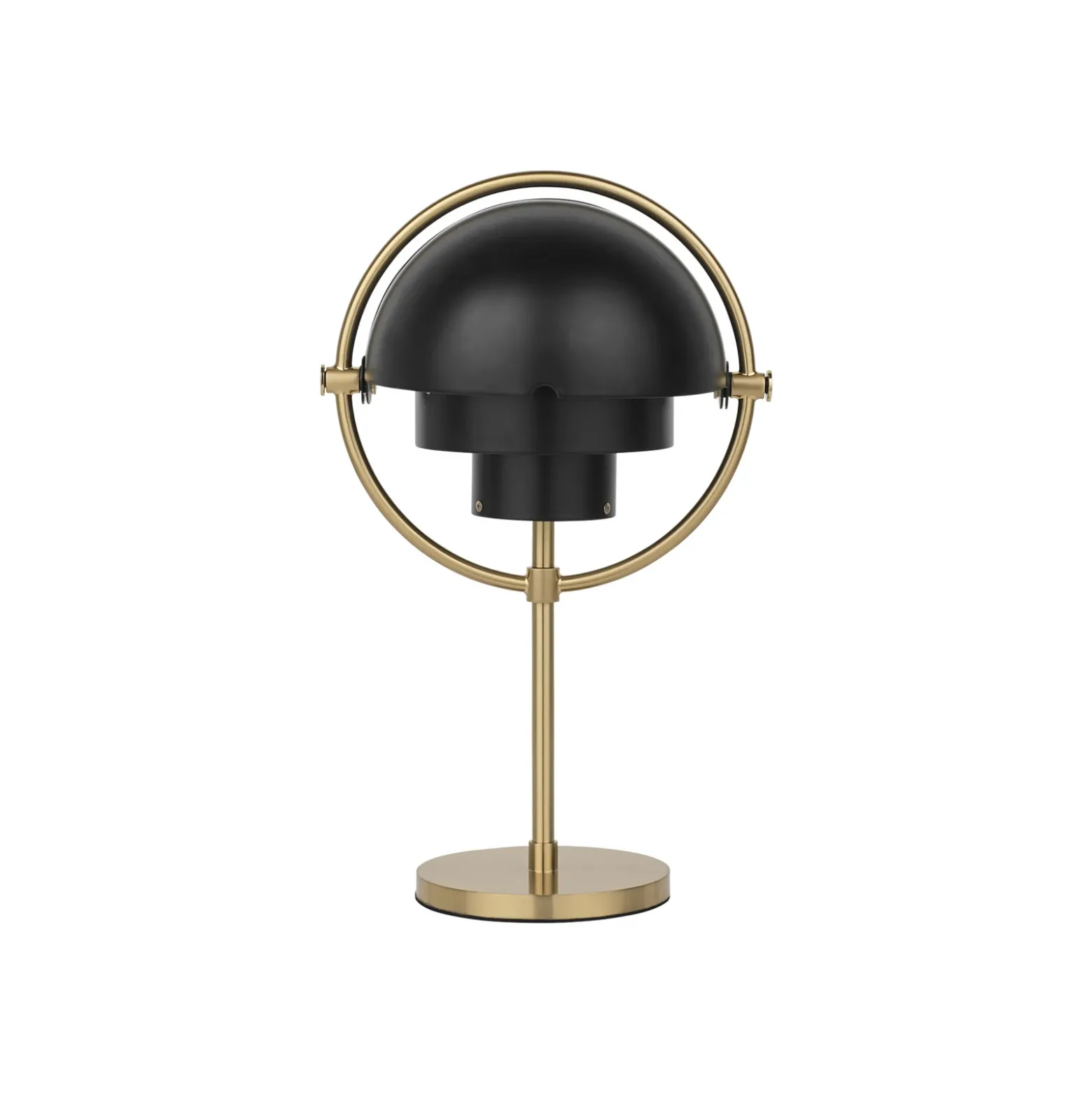 Lámpara de mesa recargable Gubi Multi-Lite, latón/negro, 30 cm