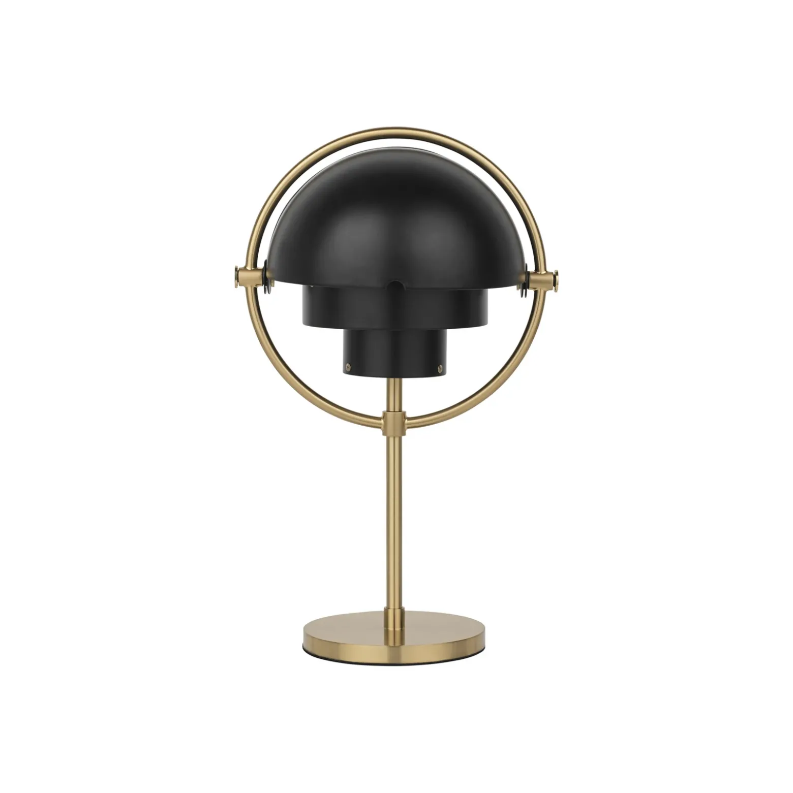 Lámpara de mesa recargable Gubi Multi-Lite, latón/negro, 30 cm