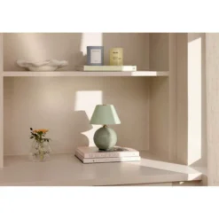 Lámpara de mesa recargable IRIS de Globen Lighting, verde, altura 23 cm, G4
