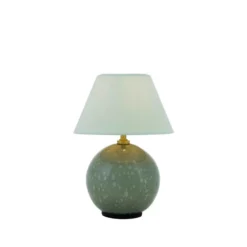Lámpara de mesa recargable IRIS de Globen Lighting, verde, altura 23 cm, G4
