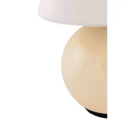 Lámpara de mesa recargable IRIS de Globen Lighting, color crema, altura 23 cm,