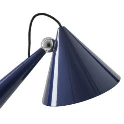Lámpara de mesa recargable LED Pose de Tom Dixon, índigo, altura 25 cm