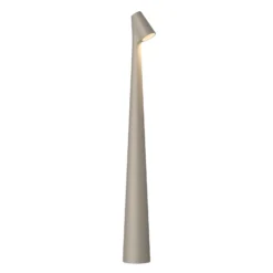 Lámpara de mesa recargable LED Africa de Vibia, altura 45 cm, beige oscuro