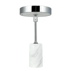 Lámpara de mesa recargable LED Starlight de Dyberg Larsen, cromada/blanca
