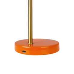 Lámpara de mesa recargable LED Ocean Mini de Dyberg Larsen, naranja