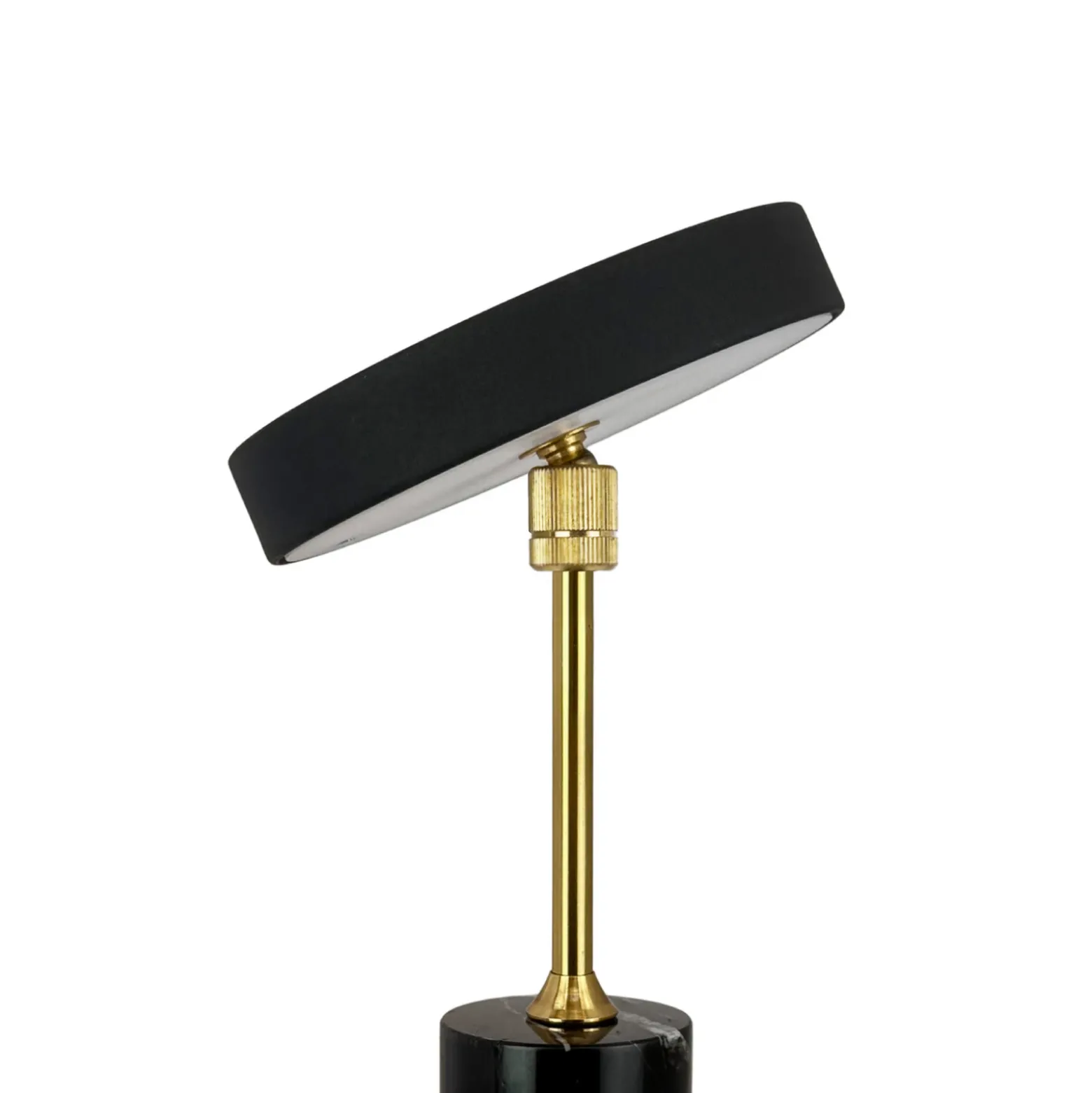 Lámpara de mesa recargable LED Starlight de Dyberg Larsen, negro/latón