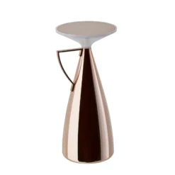 lámpara de mesa recargable LED Kartell Camomille, color cobre, atenuable