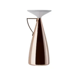 lámpara de mesa recargable LED Kartell Camomille, color cobre, atenuable