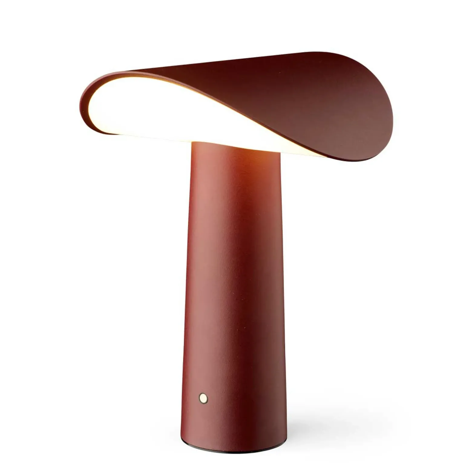 Lámpara de mesa recargable LED GEJST Lium, burdeos, 2700 K, USB