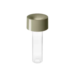 Lámpara de mesa recargable LED Fleur de Foscarini, verde salvia