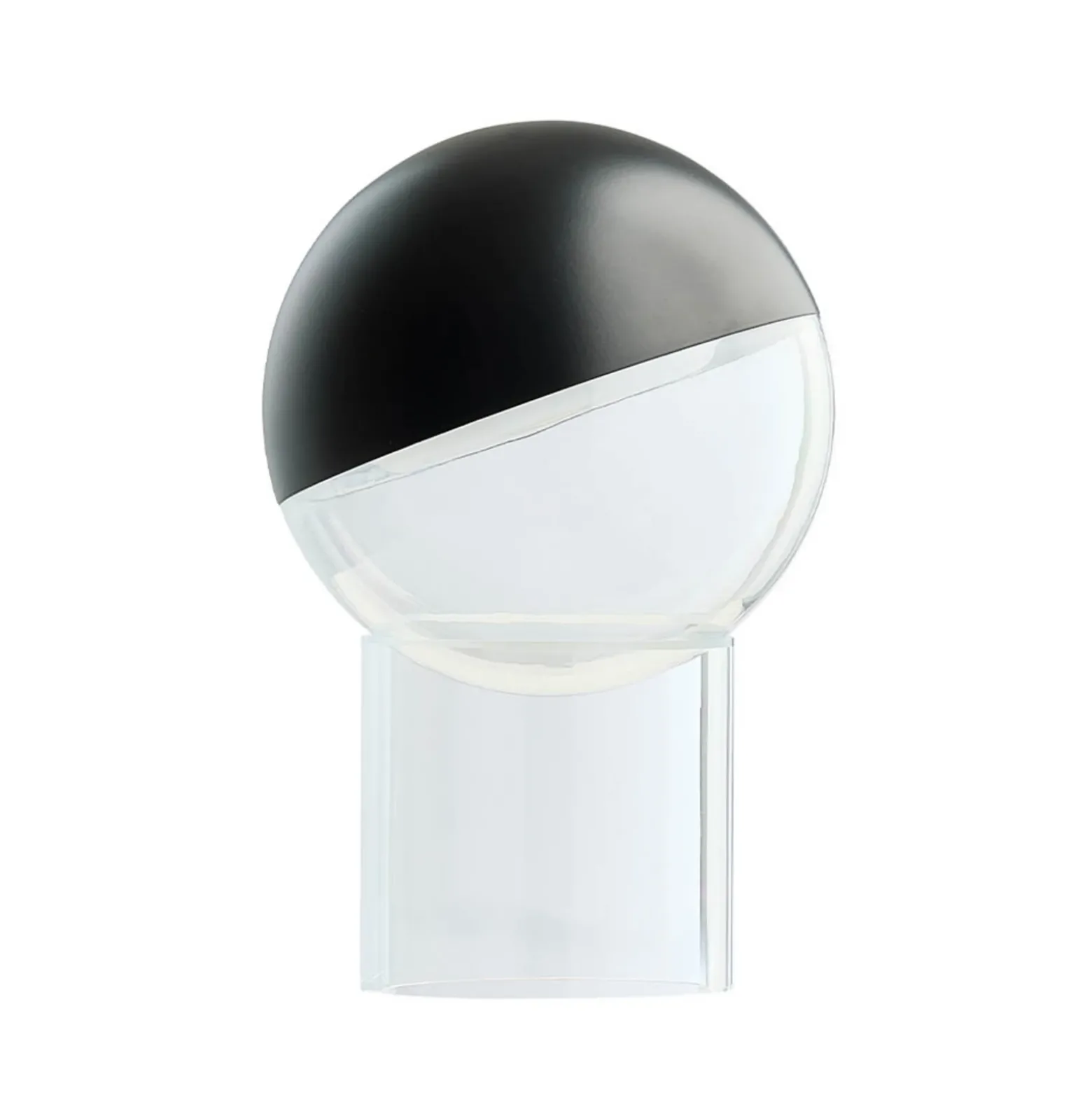 Lámpara de mesa recargable LED FRANDSEN Pila, negra, 20 cm, atenuable