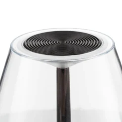 Lámpara de mesa recargable LED Rotaliana Dina+ T1 negra