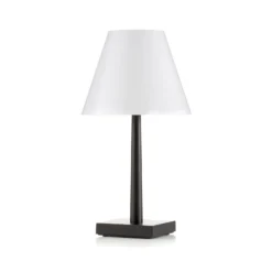 Lámpara de mesa recargable LED Rotaliana Dina+ T1 negra