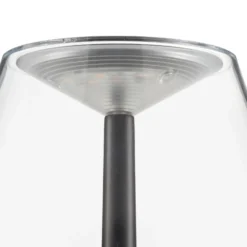 Lámpara de mesa recargable LED Rotaliana Dina+ T1 negra