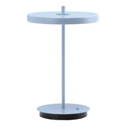 Lámpara de mesa recargable LED UMAGE Asteria Move, azul claro, 31 cm