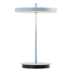 Lámpara de mesa recargable LED UMAGE Asteria Move, azul claro, 31 cm