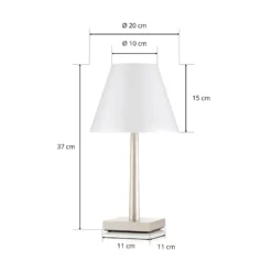 Lámpara de mesa recargable LED Rotaliana Dina+ T1, color bronce