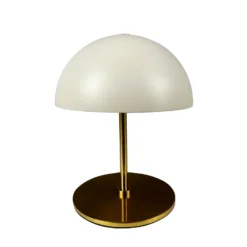 Lámpara de mesa recargable LED Along de Dyberg Larsen, beige, juego de 2