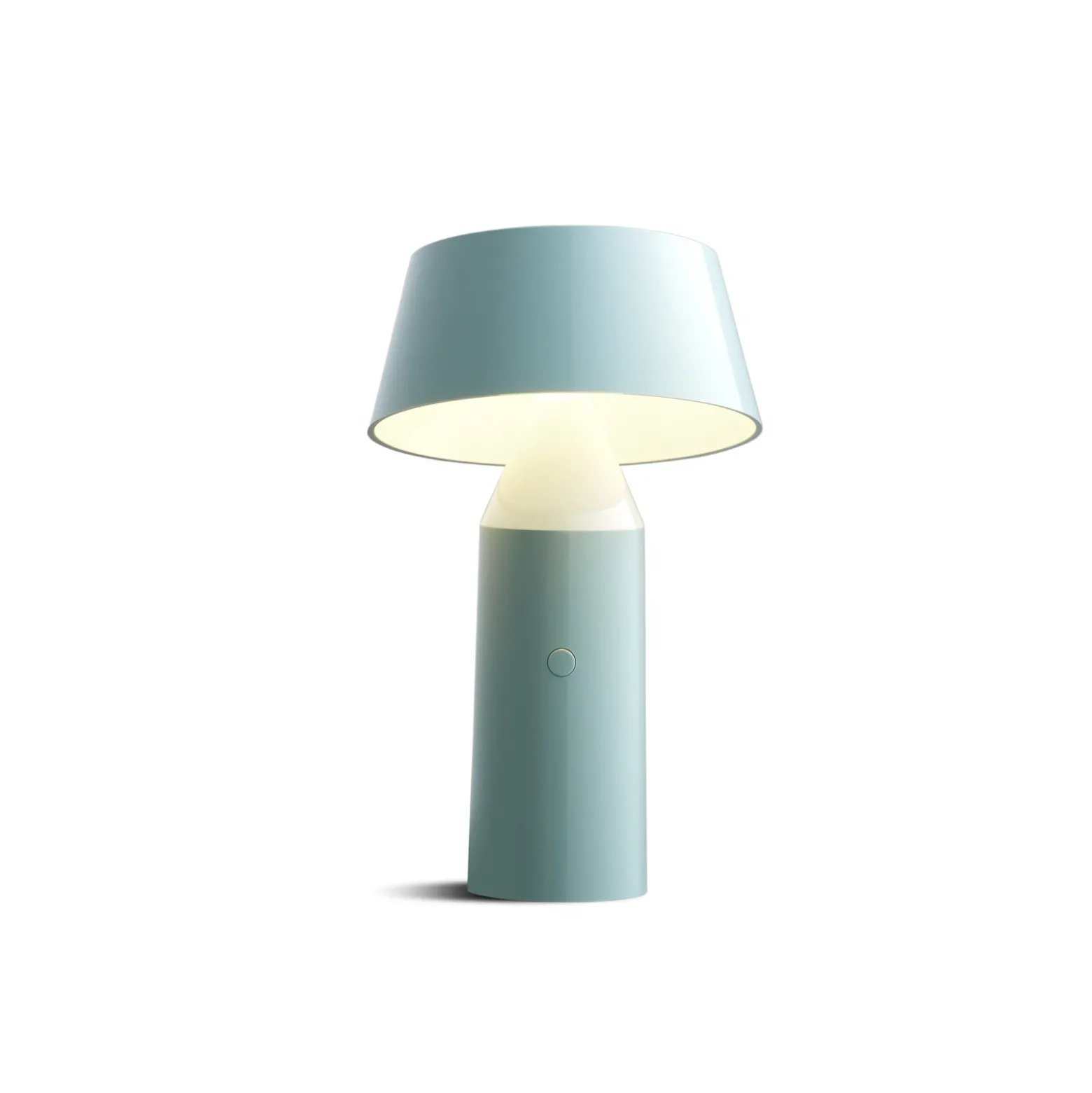 Lámpara de mesa recargable LED MARSET Bicoca azul claro