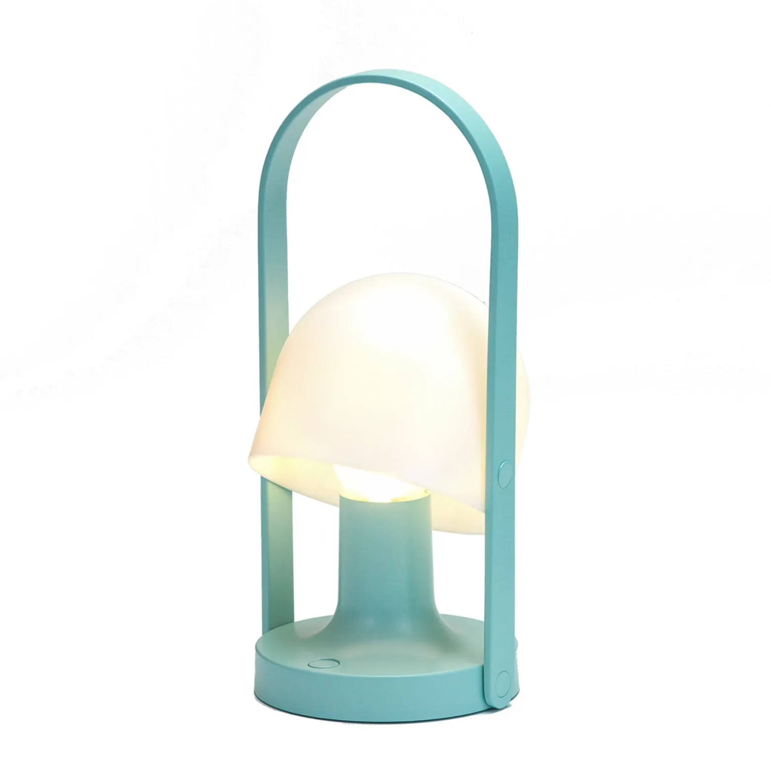Lámpara de mesa recargable LED FollowMe de MARSET, azul