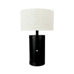 Lámpara de mesa recargable LED Mellow de Dyberg Larsen, negra, 23 cm