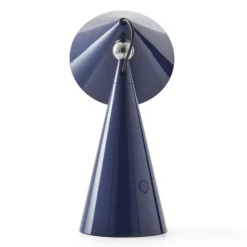 Lámpara de mesa recargable LED Pose de Tom Dixon, índigo, altura 25 cm