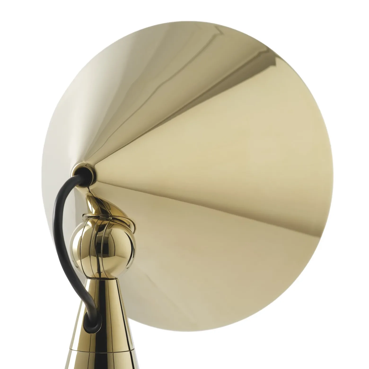 Lámpara de mesa recargable LED Pose de Tom Dixon, color dorado, altura 25 cm