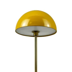 Lámpara de mesa recargable LED Along de Dyberg Larsen, color curry, juego de 2