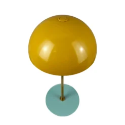 Lámpara de mesa recargable LED Along de Dyberg Larsen, color curry, juego de 2