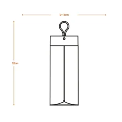 Lámpara de mesa recargable LED DECOR FILAMENT de OSRAM, gris oscuro, 32 cm