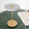 Lámpara de mesa recargable LED UMAGE Asteria Move, gris niebla/latón, 31 cm
