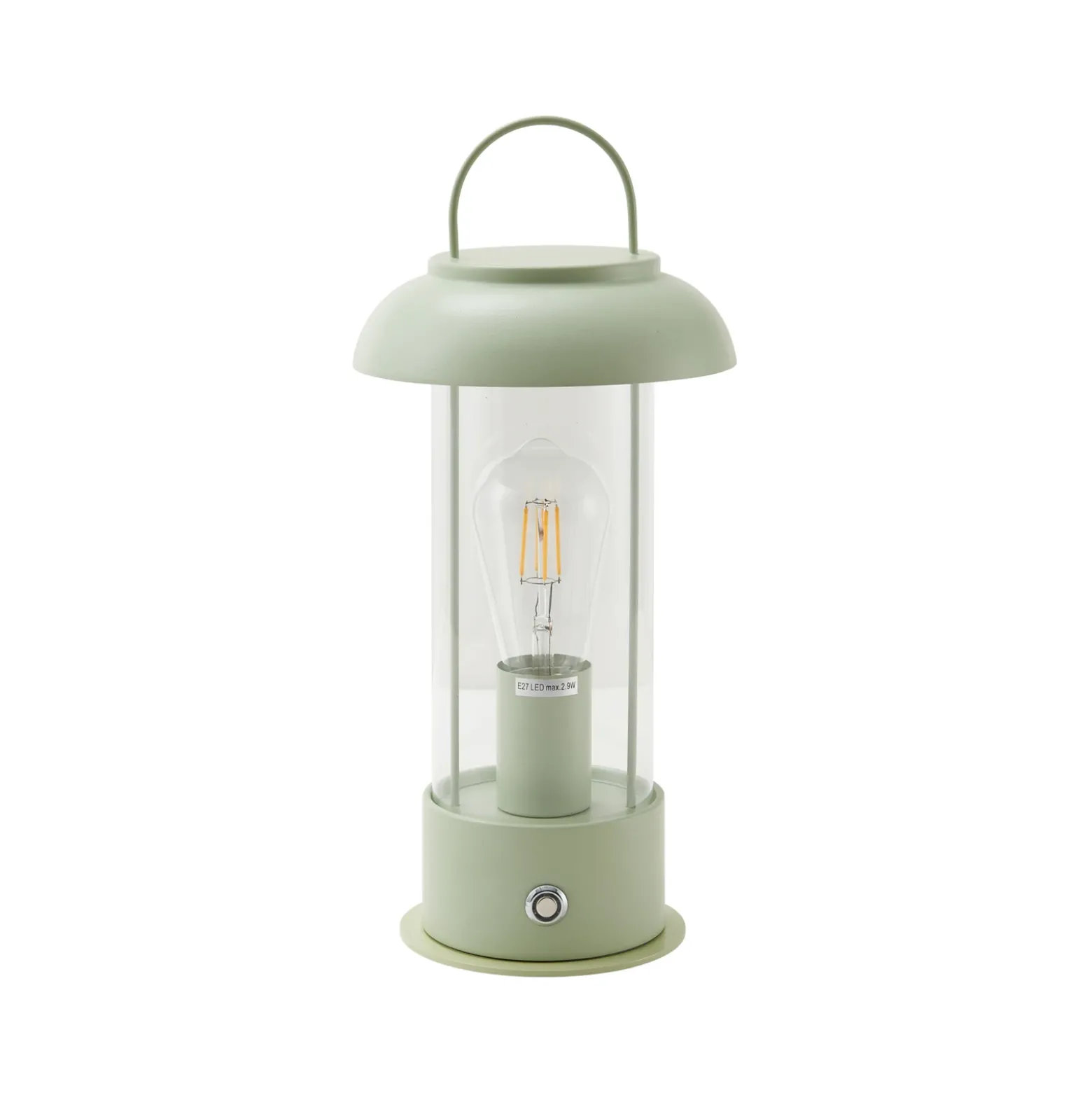 Lámpara de mesa recargable Lindby Yvette, verde, IP44, regulador táctil