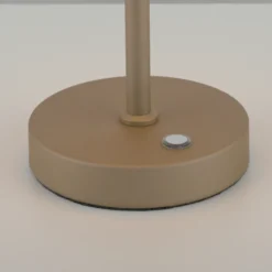 Lámpara de mesa recargable PURE Falling Rings, bronce/cromo oscuro, CCT
