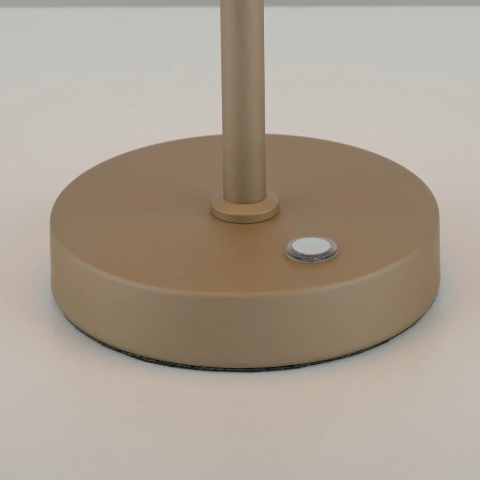 Lámpara de mesa recargable PURE Falling Rings, bronce/cromo oscuro, CCT