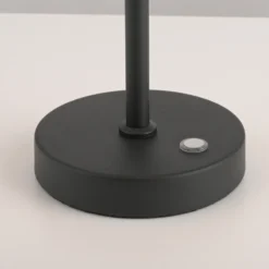Lámpara de mesa recargable PURE Falling Rings, negro perla/diamante, CCT