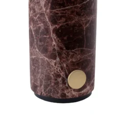 Lámpara de mesa recargable Torrano de Globen Lighting, altura 27 cm, mármol
