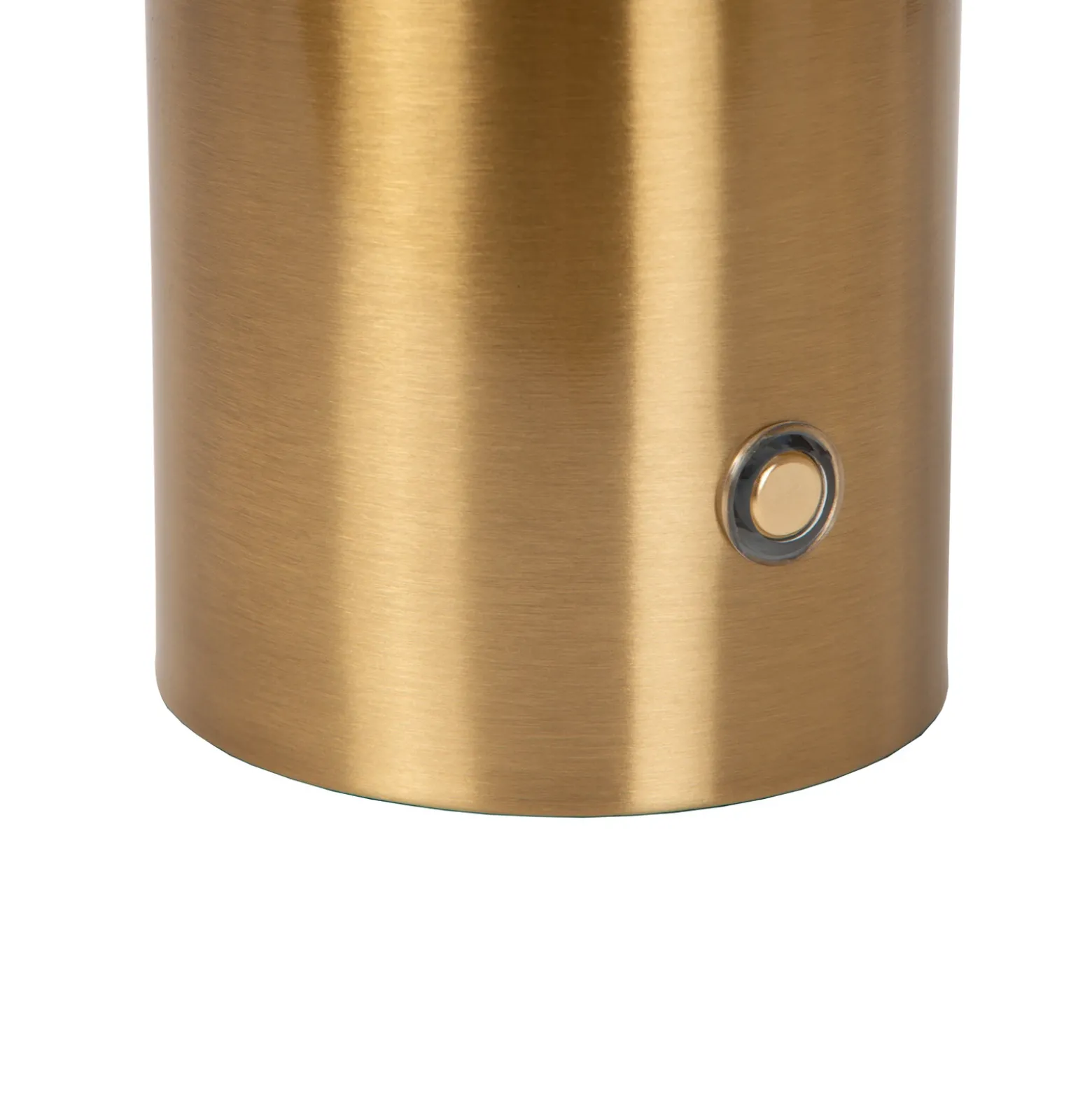 Lámpara de mesa recargable Vivo, color latón, altura 22 cm, metal