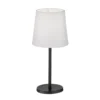 Lámpara de mesa Rimini, chintz, blanco/negro, E14, 30 cm