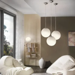 Lámpara de mesa Rondo, Ø 20 cm, blanco