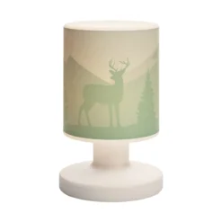 Lámpara de mesa Scandi Wald LED recargable, verde, 21 cm, plástico