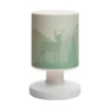 Lámpara de mesa Scandi Wald LED recargable, verde, 21 cm, plástico