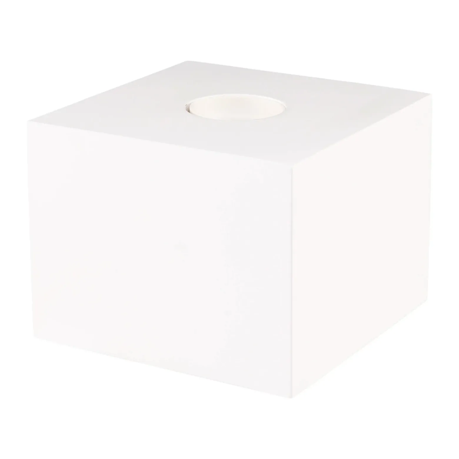 Lámpara de mesa SEGULA Cozy, haya blanca, forma cúbica, E27