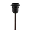 Lámpara de mesa Seregon con decoración de piedra, altura 63 cm
